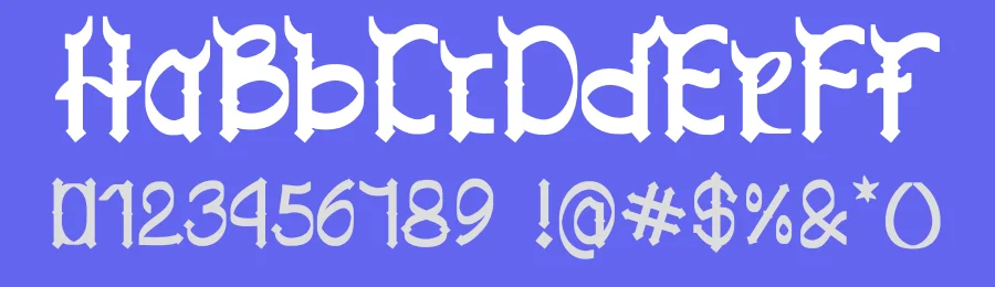 Crosident – Gothic Blackletter Font by Dhabee — Blackletter Font — thumbnail 3