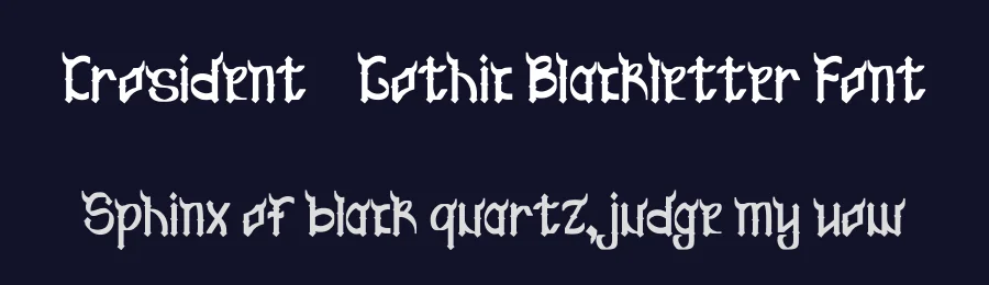 Crosident – Gothic Blackletter Font by Dhabee — Blackletter Font — thumbnail 2