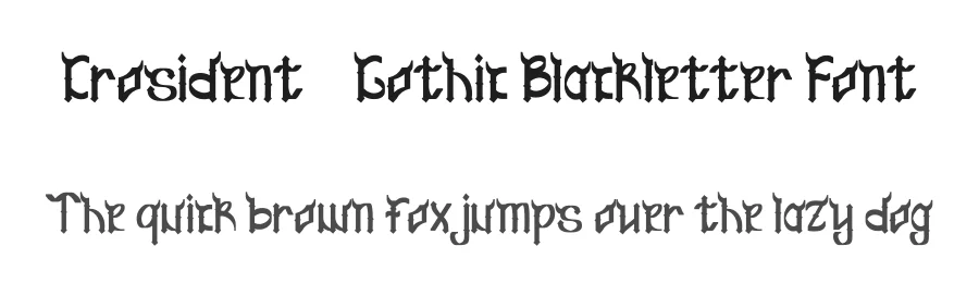 Crosident – Gothic Blackletter Font by Dhabee — Blackletter Font