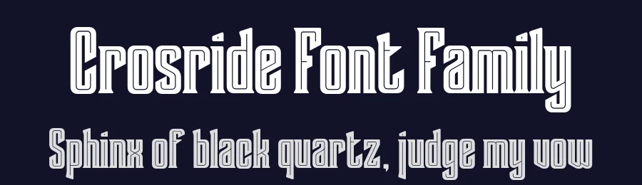 Crosride Font Family by Gilar Studio — Display Font — thumbnail 2