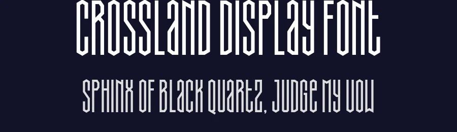 Crossland Display Font by namaracreativestudio — Display Font — thumbnail 2