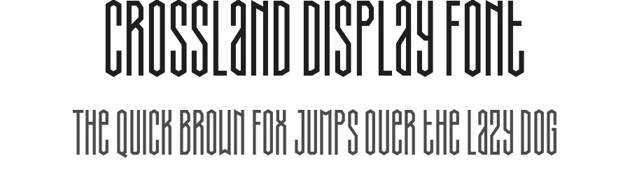 Crossland Display Font by namaracreativestudio — Display Font