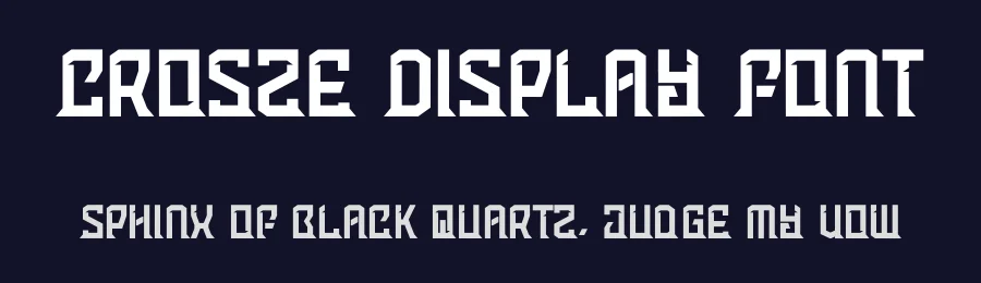 Crosze Display Font by Dhabee — Display Font — thumbnail 2