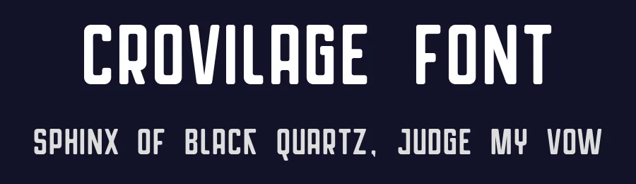 Crovilage Font by Saystype — Sans Serif Font — thumbnail 2