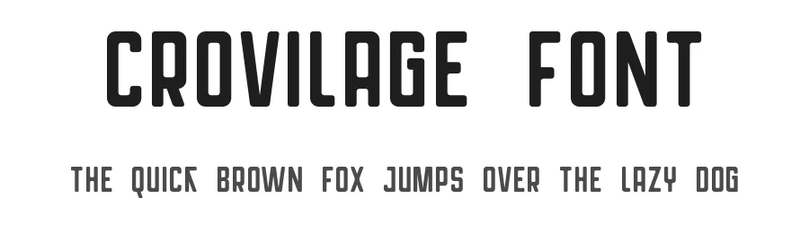 Crovilage Font by Saystype β Sans Serif Font