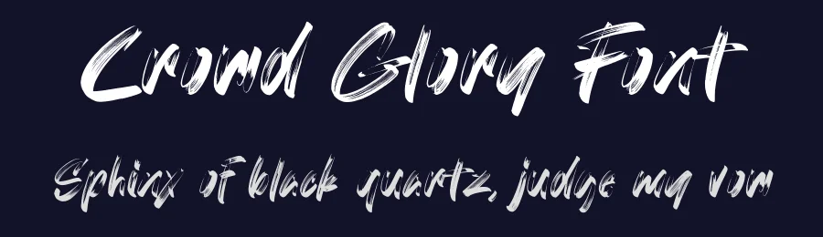 Crowd Glory Font by RNDI Type Foundry — Script Handwritten Font — thumbnail 2