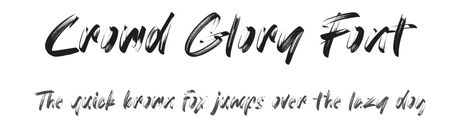 Crowd Glory Font by RNDI Type Foundry β Script Handwritten Font