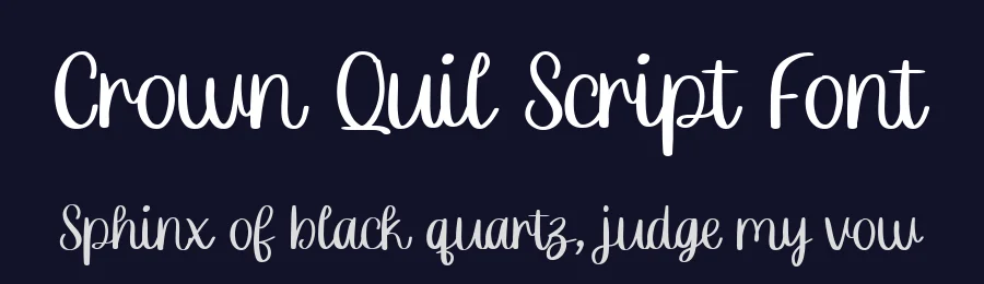 Crown Quil Script Font by vaiminit — Script Handwritten Font — thumbnail 2