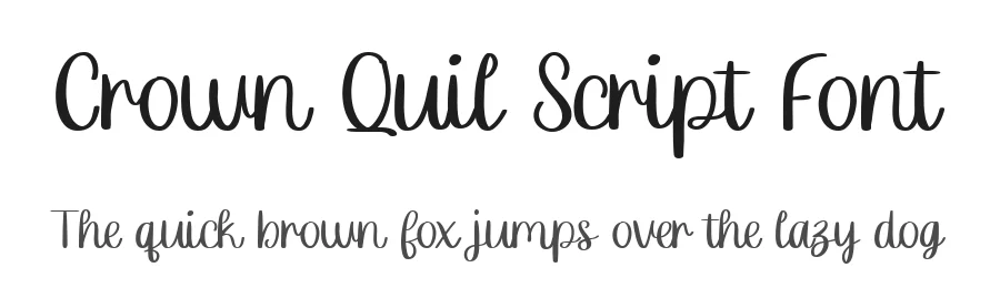 Crown Quil Script Font by vaiminit — Script Handwritten Font