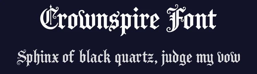 Crownspire Font by Eko Kurniawan — Blackletter Font — thumbnail 2