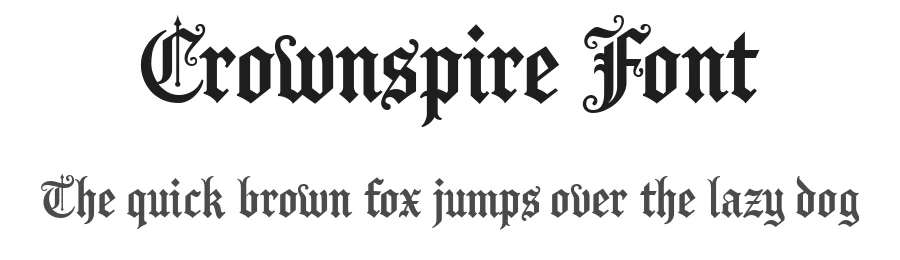 Crownspire Font by Eko Kurniawan — Blackletter Font