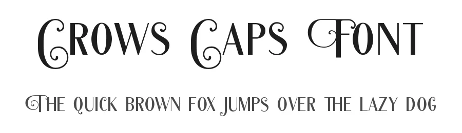Crows Caps Font by HansCo — Sans Serif Font