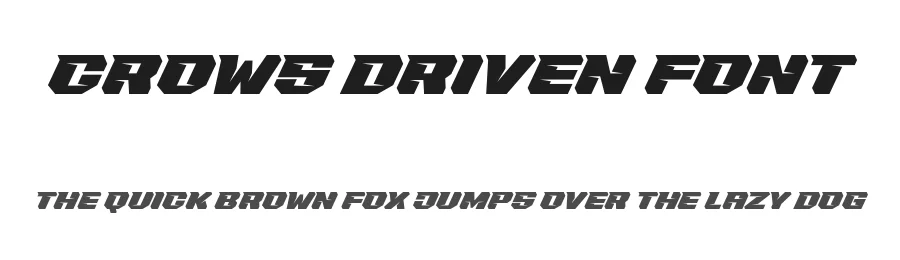Crows Driven Font by Aksapix_Type — Display Font