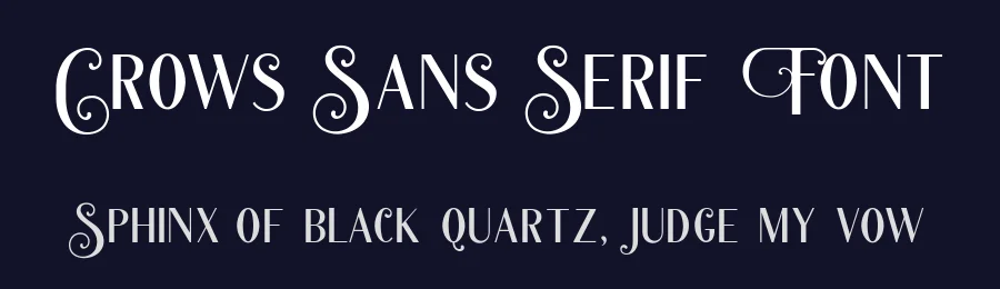 Crows Sans Serif Font by HansCo — Display Font — thumbnail 2