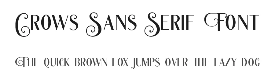 Crows Sans Serif Font by HansCo — Display Font