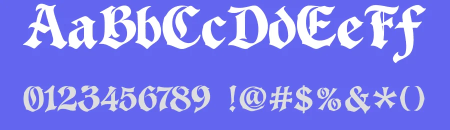 Crowveil – Gothic Blackletter Font by Creacy Studio — Blackletter Font — thumbnail 3