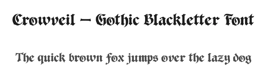 Crowveil β Gothic Blackletter Font by Creacy Studio β Blackletter Font
