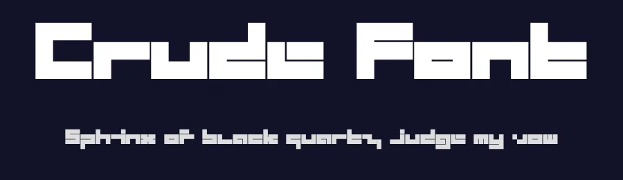 Crude Font by Jun Han Sim — Display Font — thumbnail 2