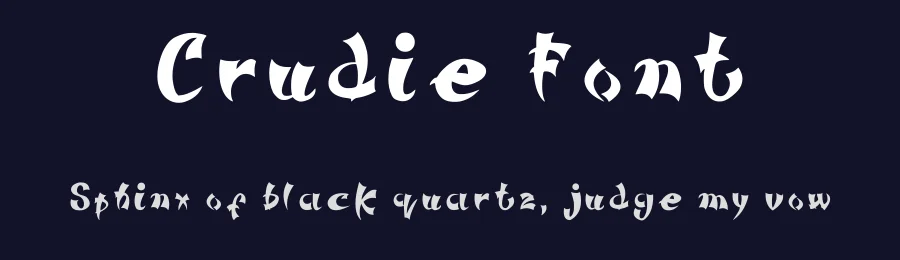Crudie Font by Saumya Kumari — Display Font — thumbnail 2