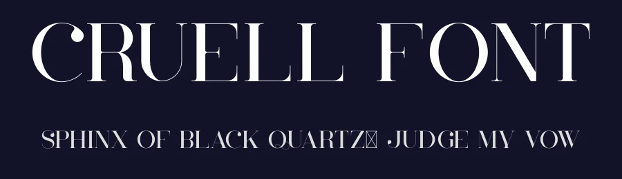 Cruell Font by vp_creative_shop — Serif Font — thumbnail 2
