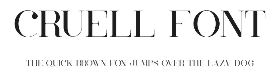 Cruell Font by vp_creative_shop — Serif Font