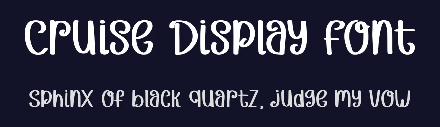Cruise Display Font by Craftedtype — Decorative Font — thumbnail 2