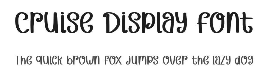 Cruise Display Font by Craftedtype — Decorative Font