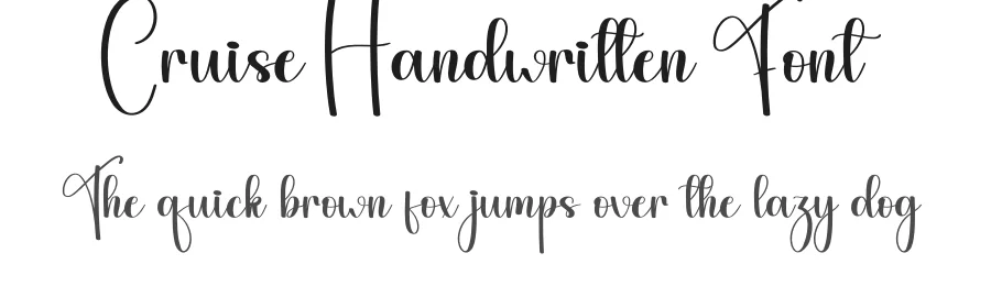 Cruise Handwritten Font by andikastudio — Script Handwritten Font