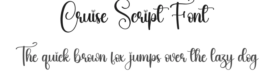 Cruise Script Font by creativeletter — Script Handwritten Font