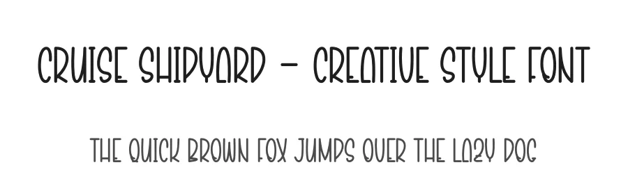 Cruise Shipyard – Creative Style Font by andikastudio — Display Font