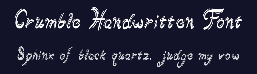 Crumble Handwritten Font by imamfathoni0 — Script Handwritten Font — thumbnail 2