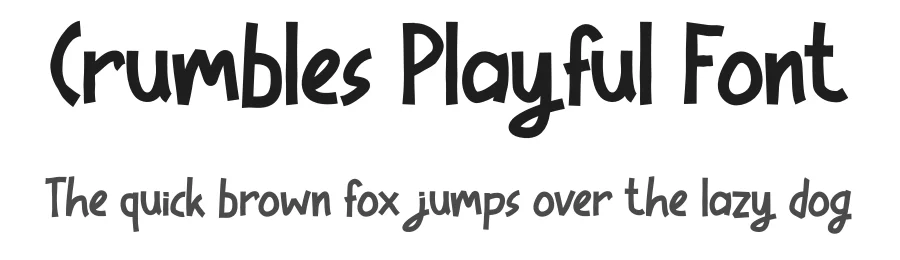 Crumbles Playful Font by IDEBARENG — Display Font