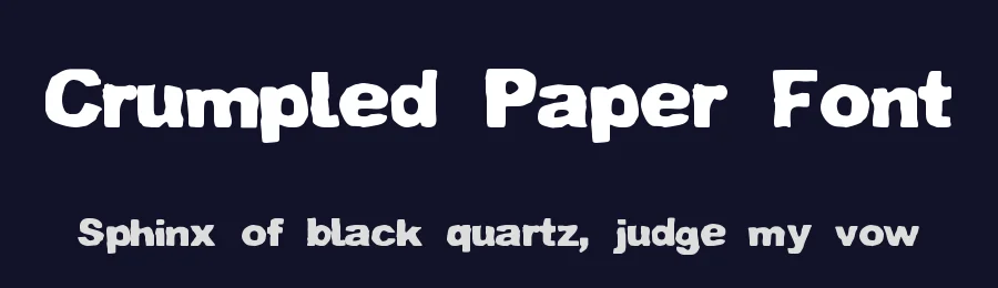 Crumpled Paper Font by zai — Decorative Font — thumbnail 2