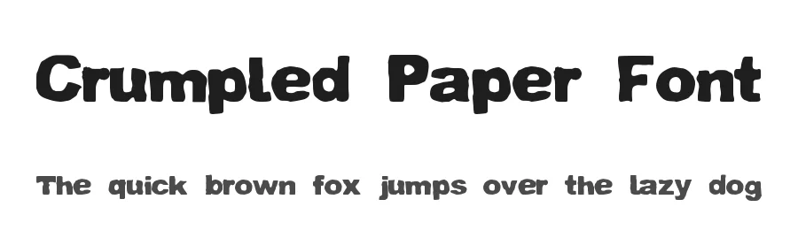 Crumpled Paper Font by zai — Decorative Font