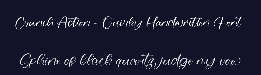 Crunch Action – Quirky Handwritten Font by stylishtype.co — Script Handwritten Font — thumbnail 2