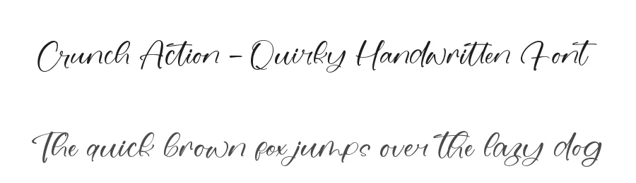 Crunch Action – Quirky Handwritten Font by stylishtype.co — Script Handwritten Font