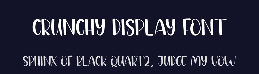 Crunchy Display Font by andikastudio — Script Handwritten Font — thumbnail 2