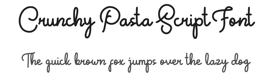 Crunchy Pasta Script Font by Heloyud — Script Handwritten Font