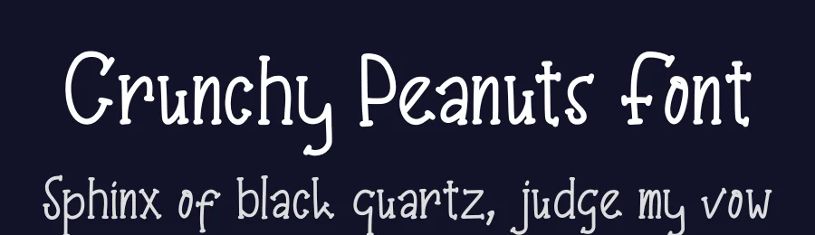 Crunchy Peanuts Font by Enigma Lettering Studio — Display Font — thumbnail 2