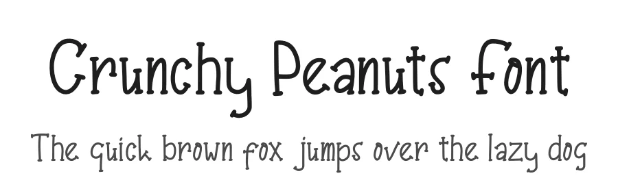 Crunchy Peanuts Font by Enigma Lettering Studio โ Display Font