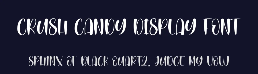 Crush Candy Display Font by creativeletter — Display Font — thumbnail 2