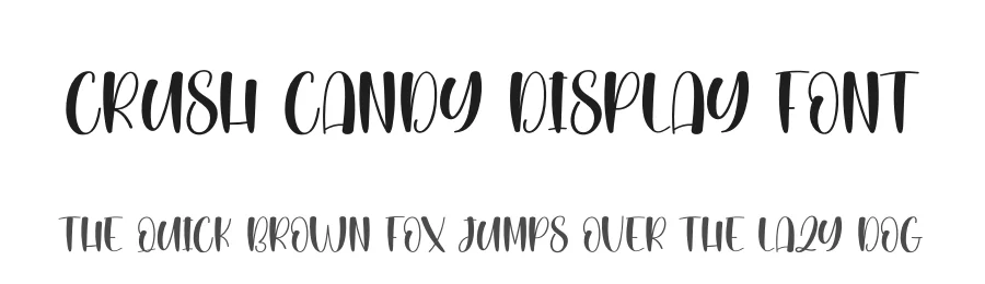 Crush Candy Display Font by creativeletter — Display Font