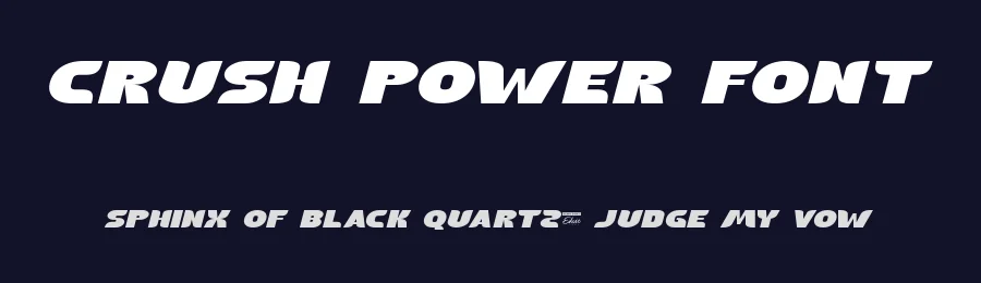 Crush Power Font by edricstudio — Display Font — thumbnail 2