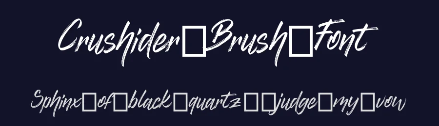 Crushider Brush Font by Aluyeah Studio — Script Handwritten Font — thumbnail 2