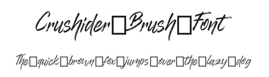 Crushider Brush Font by Aluyeah Studio — Script Handwritten Font