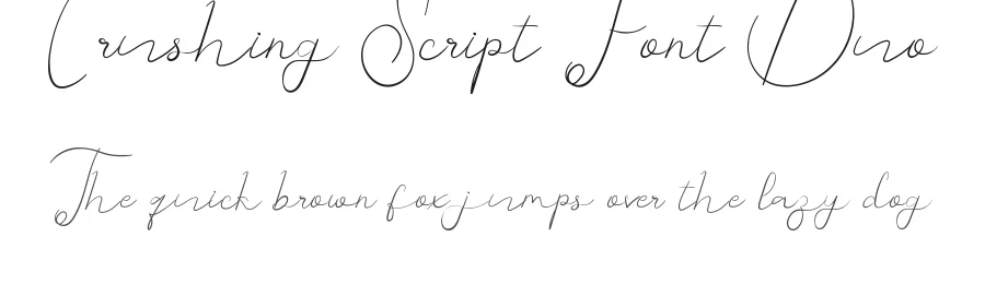 Crushing Script Font Duo by edricstudio — Script Handwritten Font