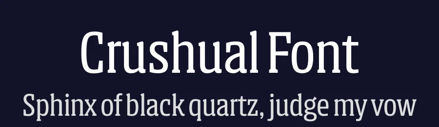 Crushual Font by BOOM Promphans — Sans Serif Font — thumbnail 2