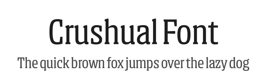 Crushual Font by BOOM Promphans β Sans Serif Font