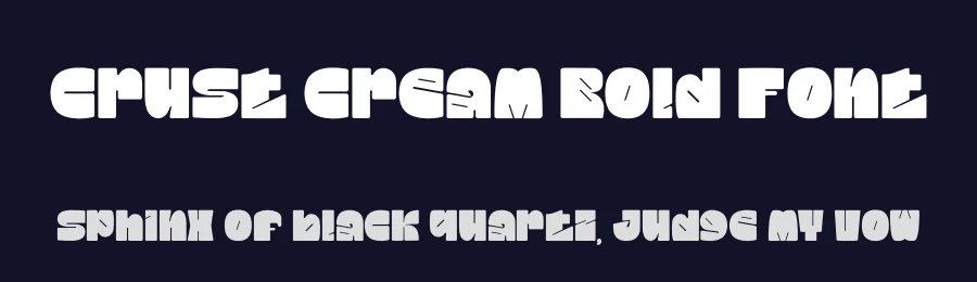 Crust Cream Bold Font by PutraCetol Studio — Display Font — thumbnail 2