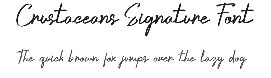 Crustaceans Signature Font by Lettertype Studio — Script Handwritten Font